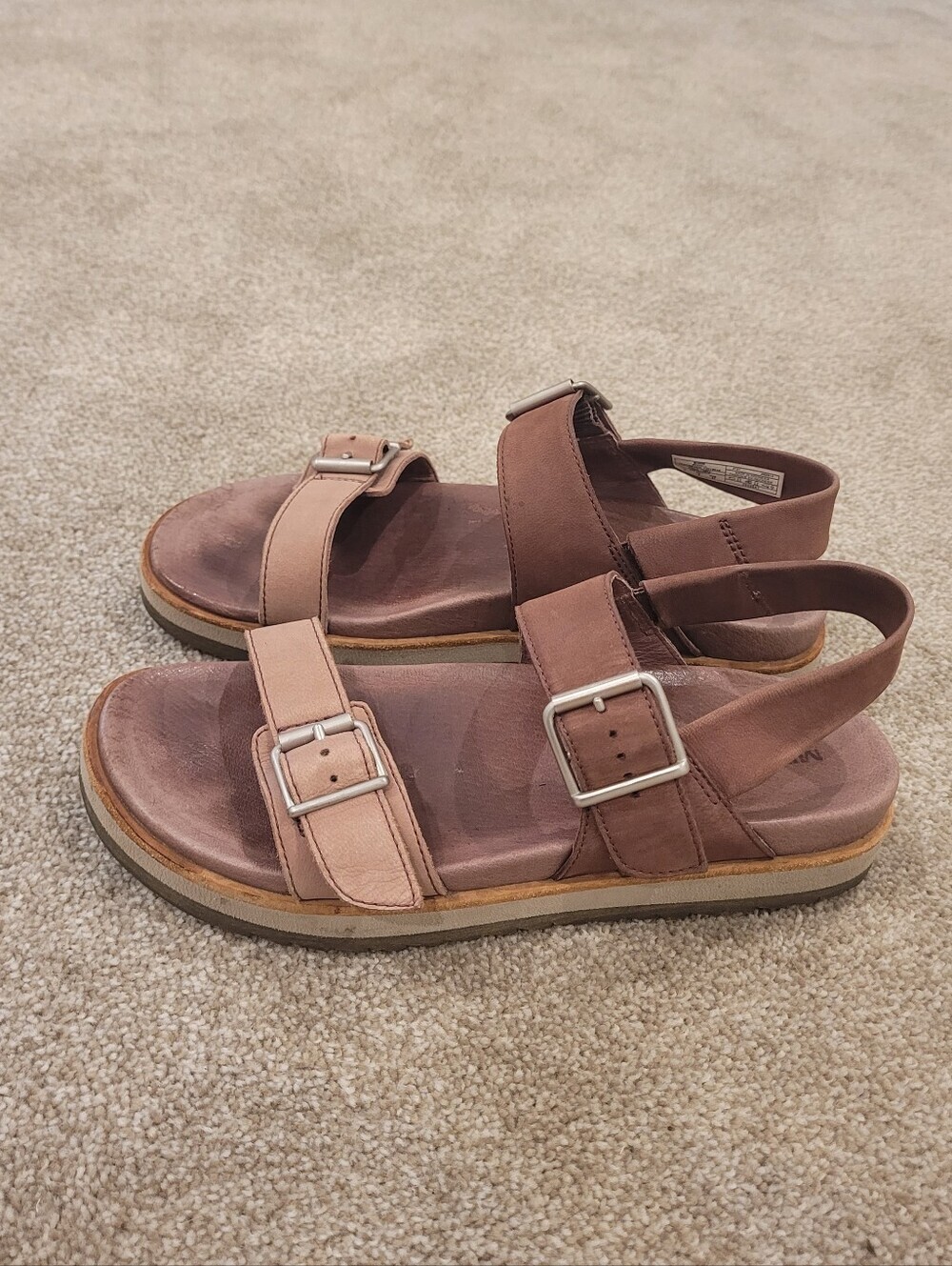 Merrell Juno Women's Two-Tone Leather Buckle Sandals Size 6
